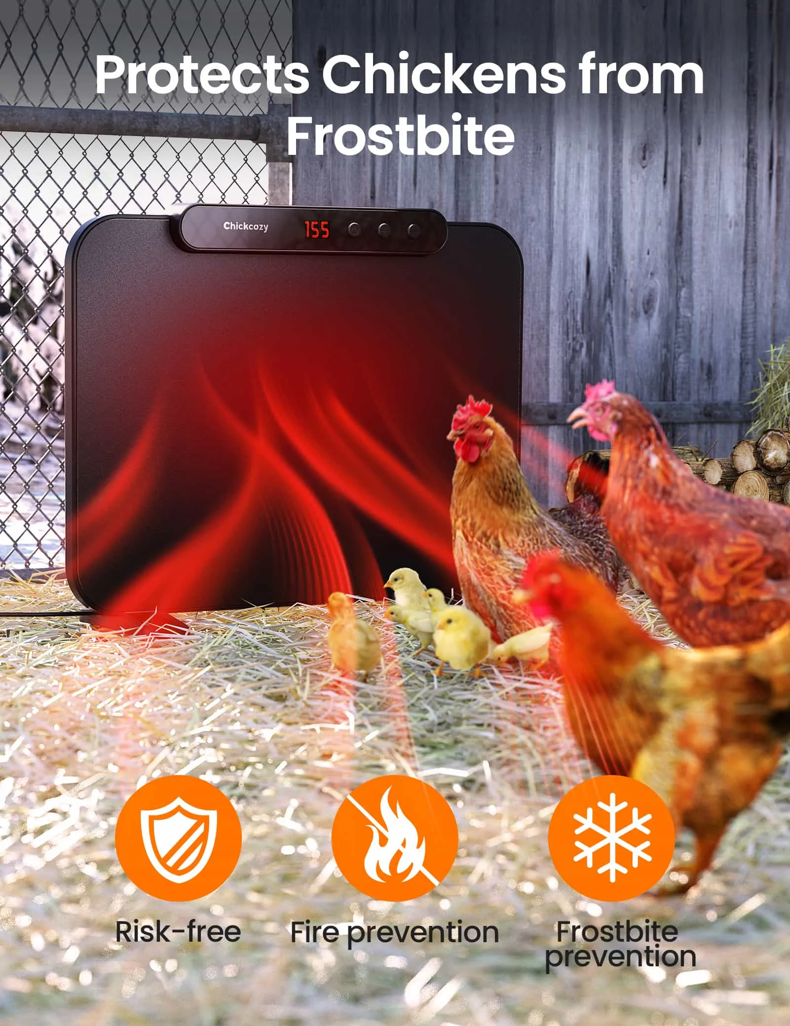 Chicken coop heater