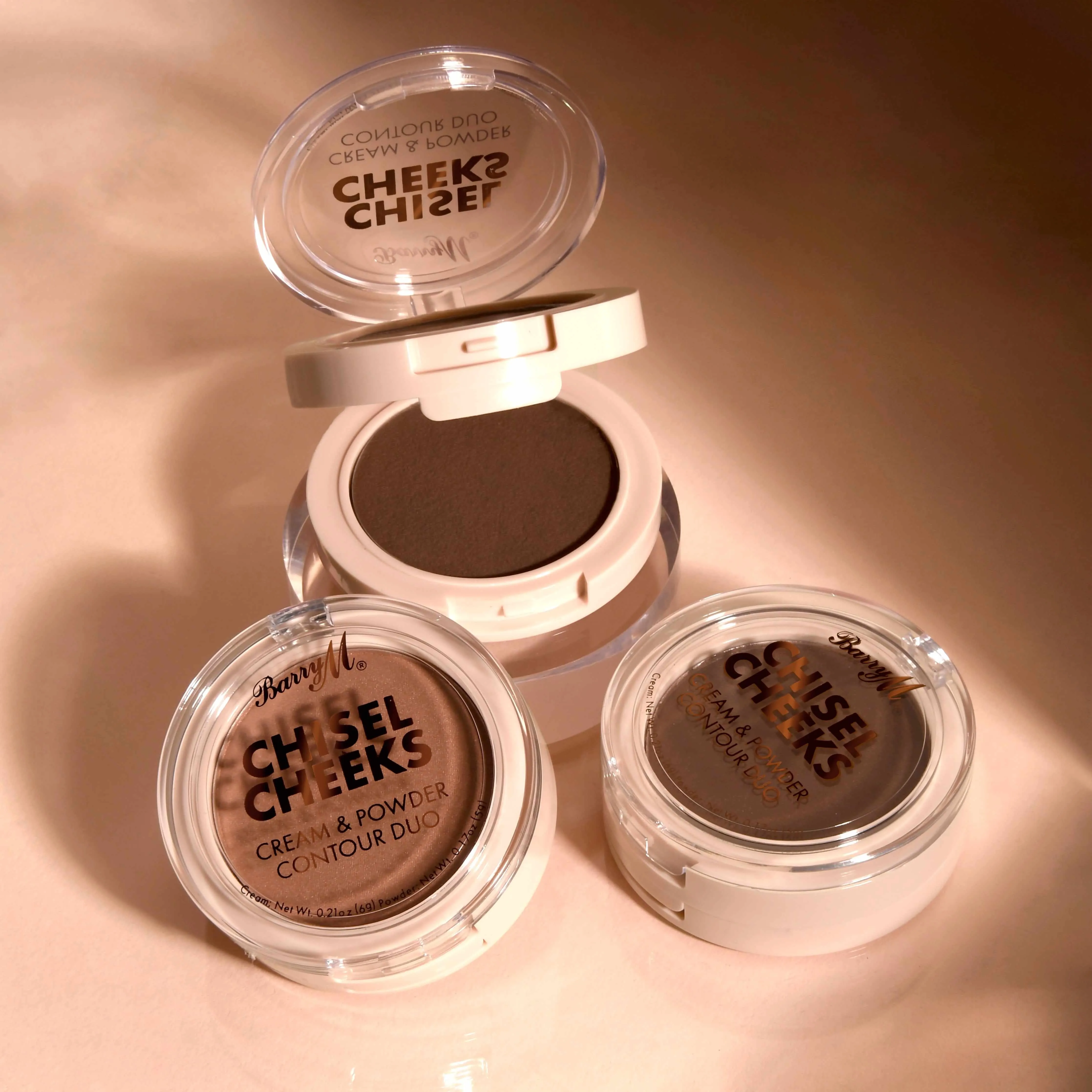 Chisel Cheeks Cream & Powder Contour Duo | Light