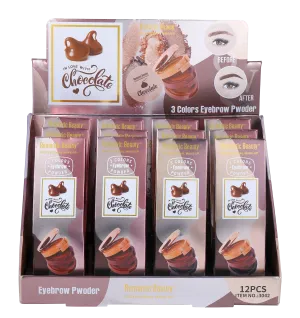 Chocolate 3 Colors Eyebrow Powder