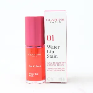 Clarins Water Lip Stain Lipgloss  0.2oz/7ml New With Box