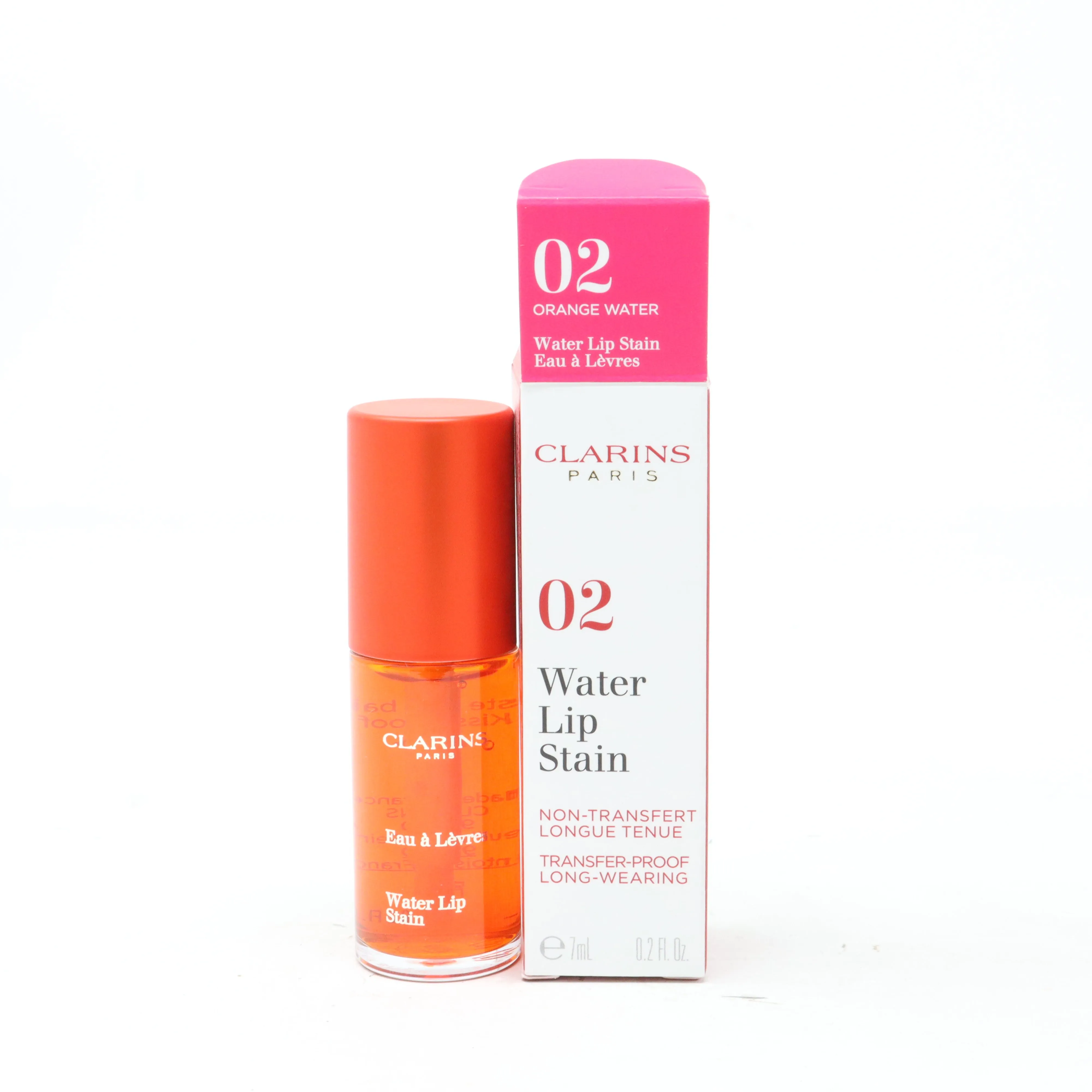 Clarins Water Lip Stain Lipgloss  0.2oz/7ml New With Box