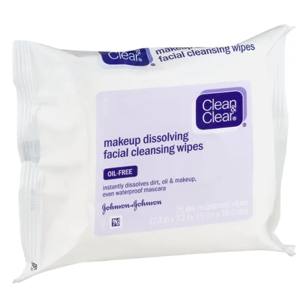 Clean & Clear Makeup Dissolving Facial Cleansing Wipes