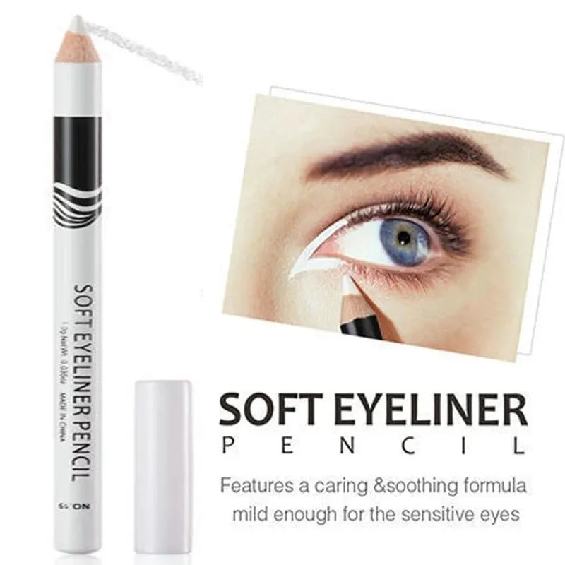 Cleo White Eyeliner Pencil - Waterproof