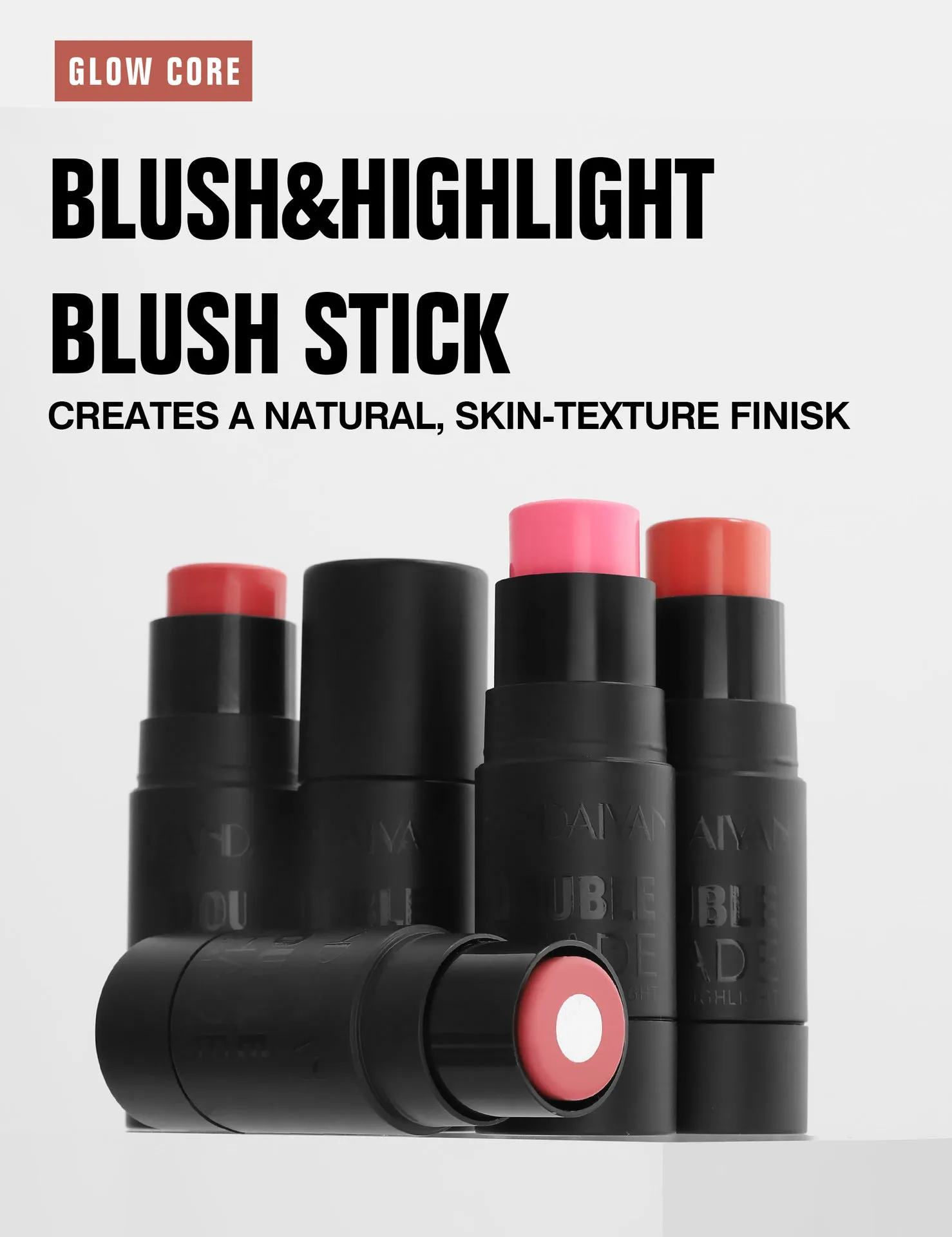 Color Enhancing Solid Blush Stick: Highlighting Contour and Cheek Color Cream