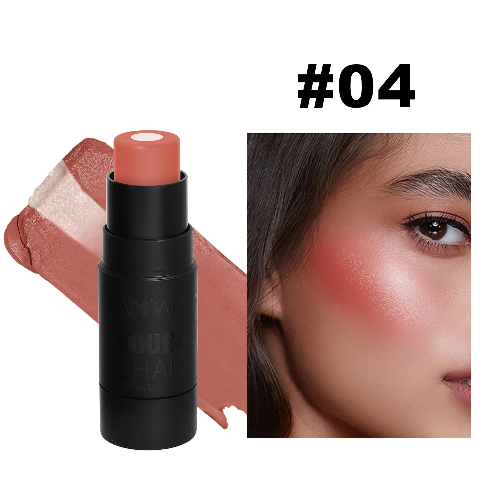 Color Enhancing Solid Blush Stick: Highlighting Contour and Cheek Color Cream