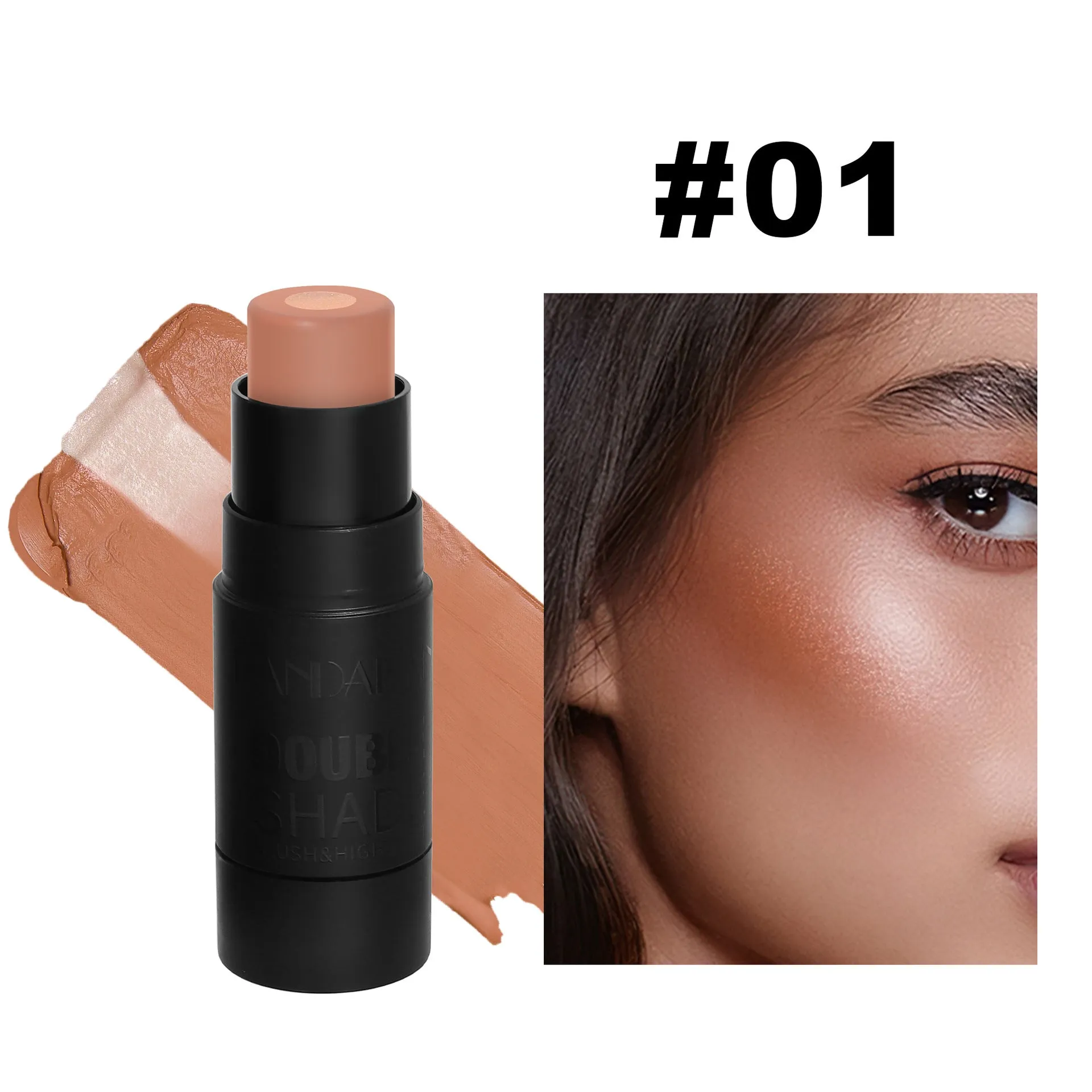 Color Enhancing Solid Blush Stick: Highlighting Contour and Cheek Color Cream