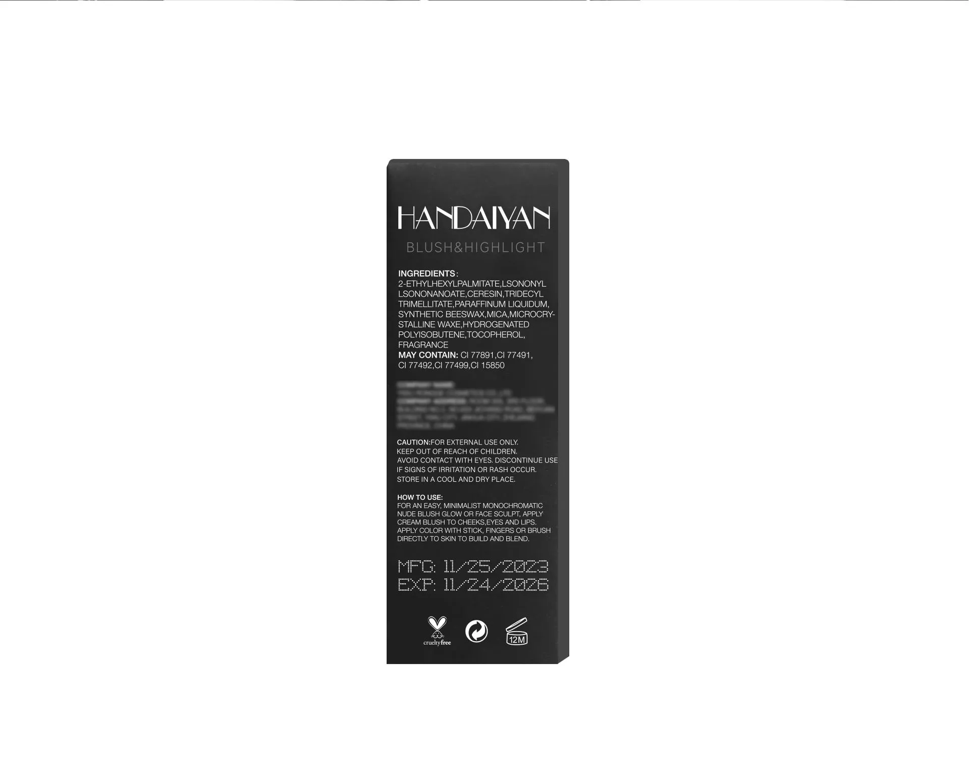 Color Enhancing Solid Blush Stick: Highlighting Contour and Cheek Color Cream