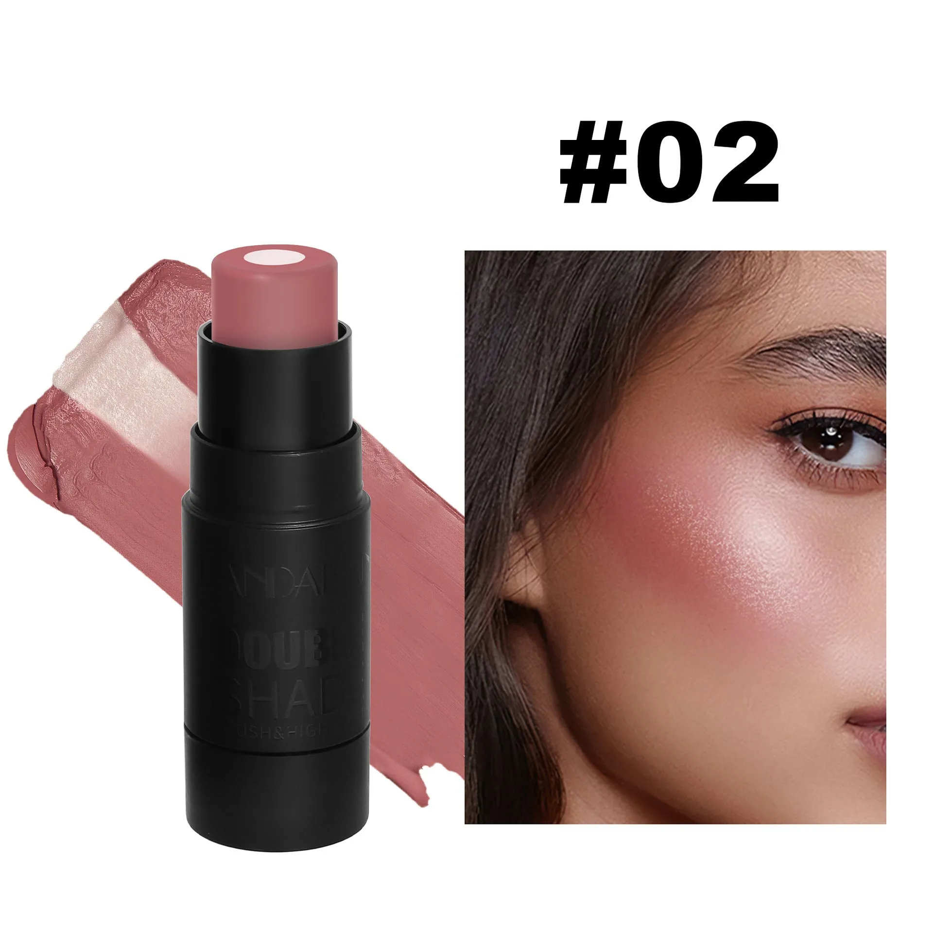 Color Enhancing Solid Blush Stick: Highlighting Contour and Cheek Color Cream