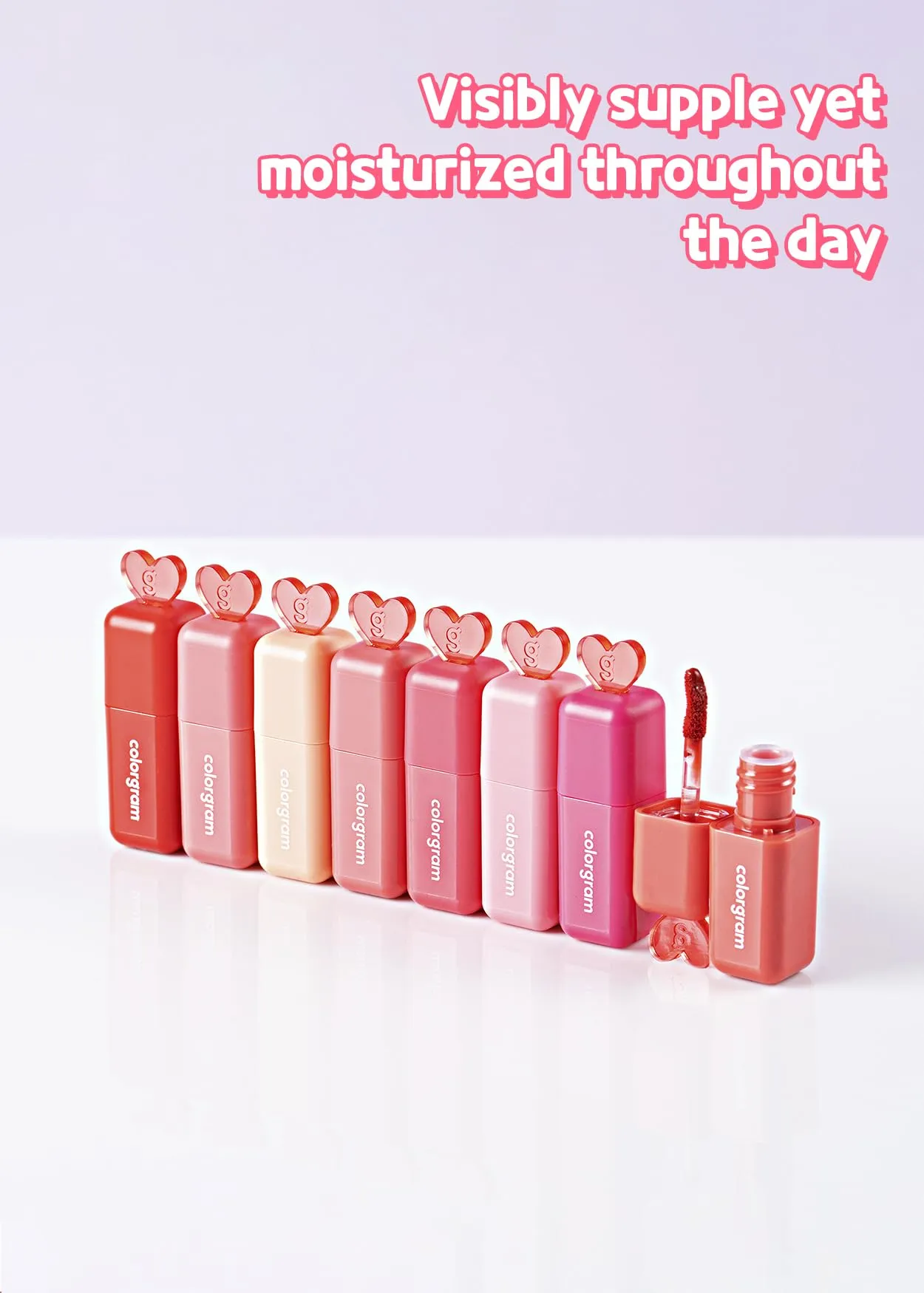COLORGRAM Juicy Blur Tint 03 Class Apple | Daily Semi-Matte, Semi-Glossy, Long-Lasting Lip Stain, Moisturizing, Buildable & Blendable, highly Pigmented (0.12 Fl. Oz.)
