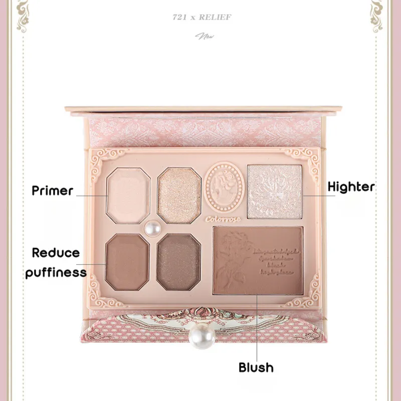 Colorrose Western Antique Six Color Makeup Palette