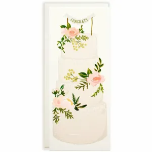 Congrats Wedding Cake card