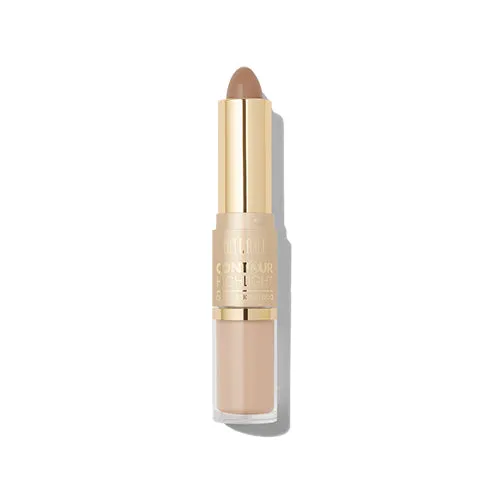 Contour & Highlight Cream and Liquid Duo bronzer i rozświetlacz Natural/Medium