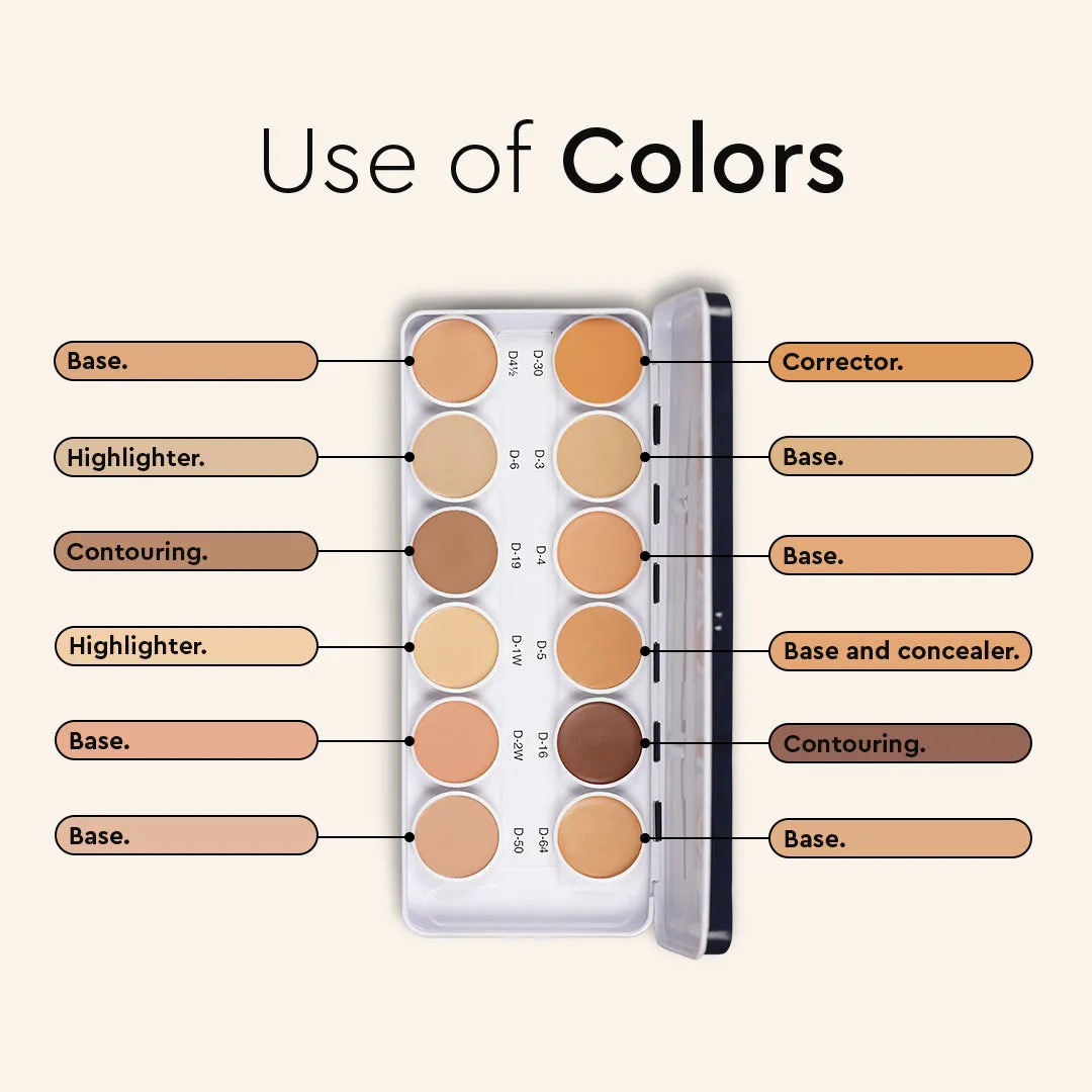COVER & CONCEAL DERMA BASE PALETTE (METAL)