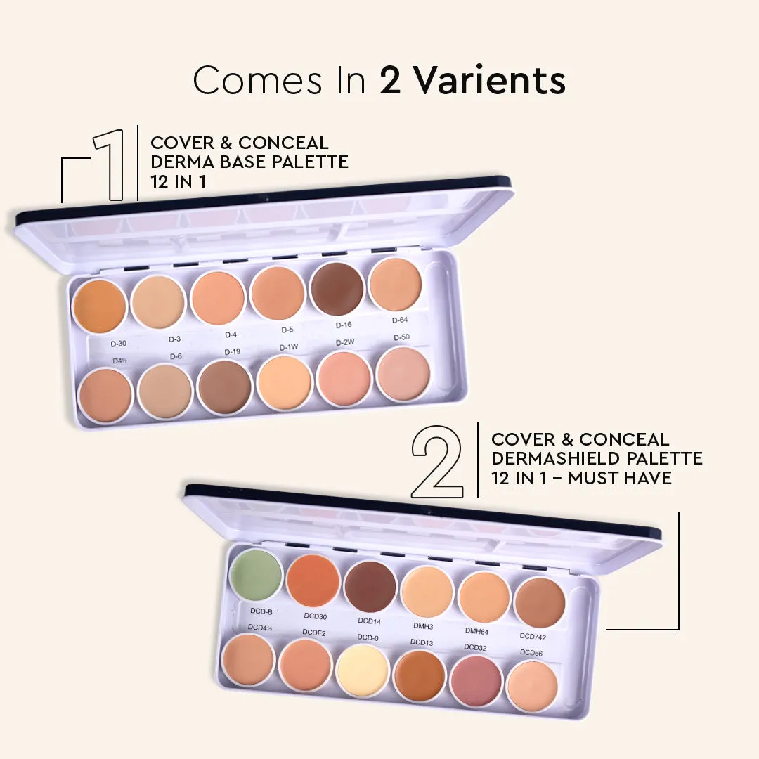 COVER & CONCEAL DERMA BASE PALETTE (METAL)