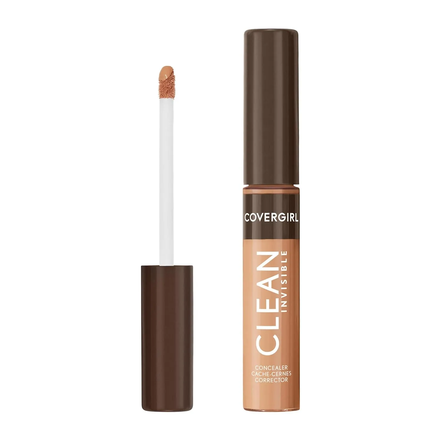 Covergirl Clean Invisible Concealer, Lightweight, Hydrating, Vegan Formula, Classic Tan 160, 0.23oz
