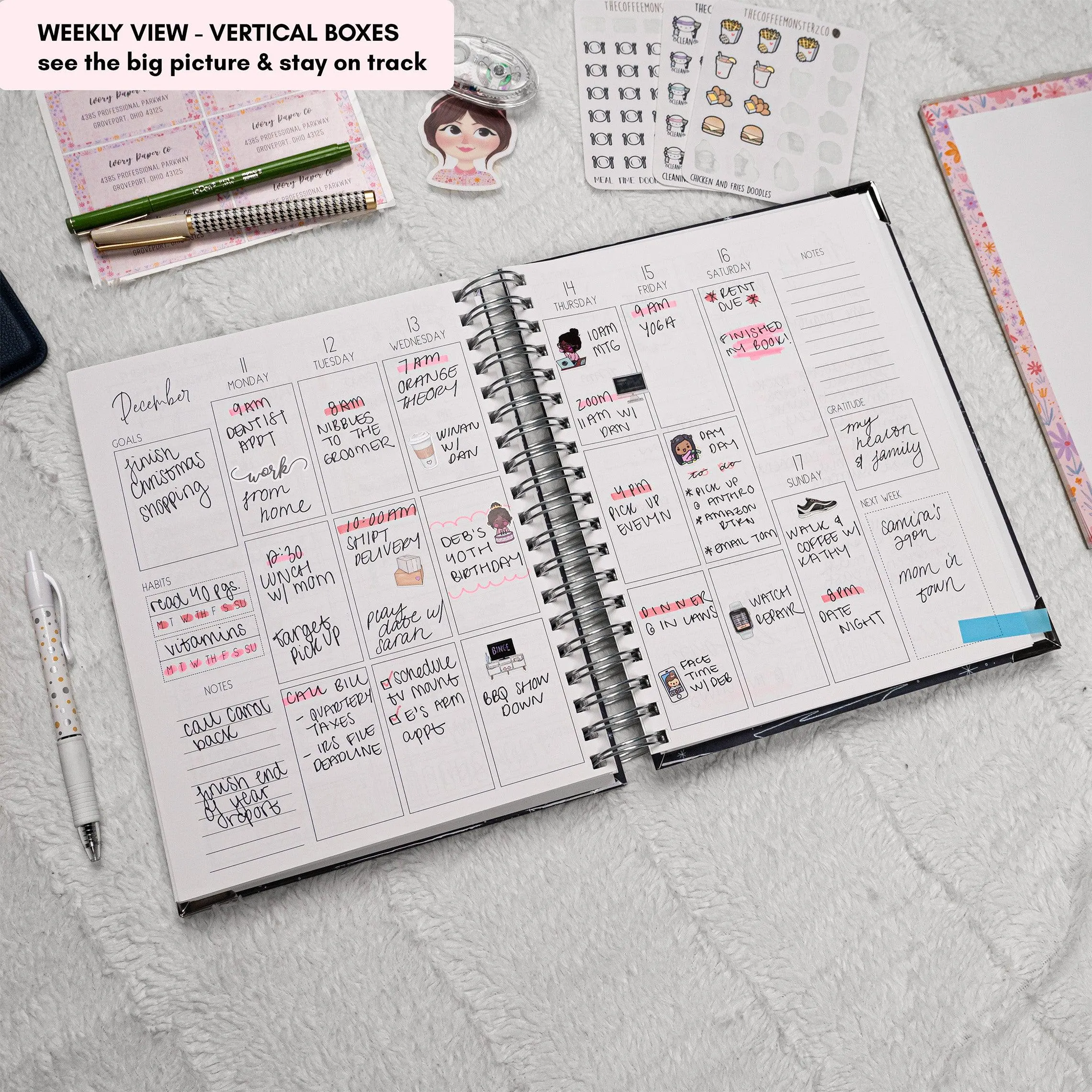Creamy Watercolor | All-In-One Planner (Daily, Weekly & Monthly)