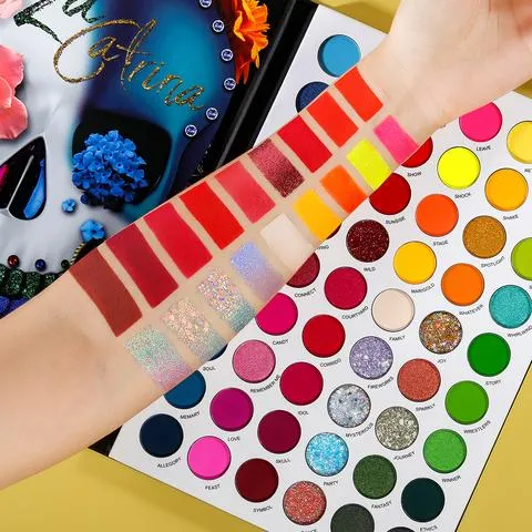 De'lanci La Catrina 54 Colors EyeShadow   Beili 20 Pcs Makeup Brushes (Combo of 2)