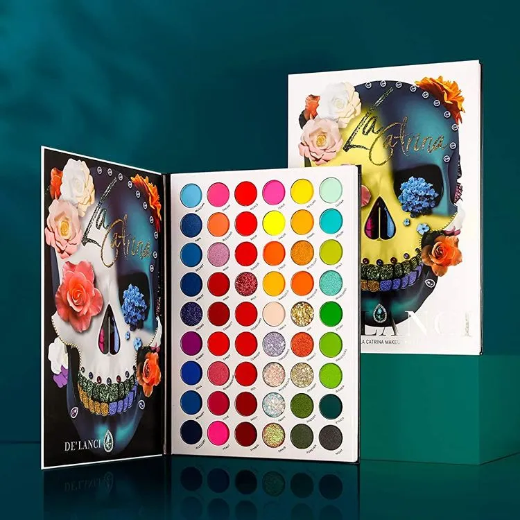 De'lanci La Catrina 54 Colors EyeShadow   Beili 20 Pcs Makeup Brushes (Combo of 2)