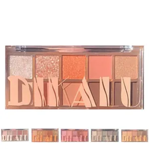 DIKALU Makeup Eyeshadow Palette Long lasting Vibrant Color Mineral Powder Super Glitter Pearly Matte Earth Color Eyeshadow