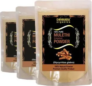 Donnara Organics Mulethi Face Mask Powder (Pack of 3)