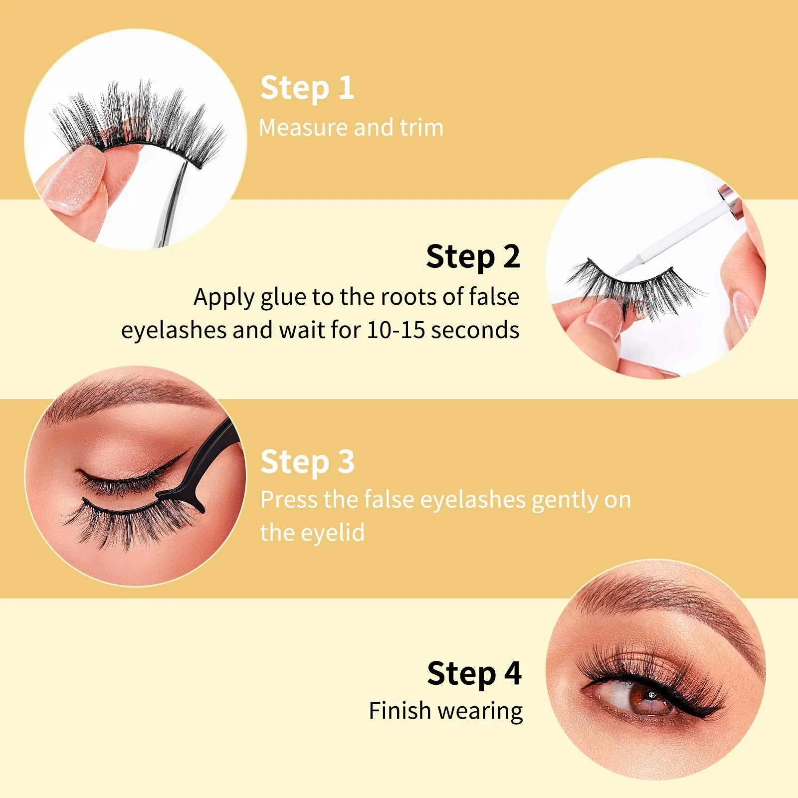 DYSILK False Eyelashes Fake Lashes - Eyelashes Natural Look 5 Pairs 6D Lashes Mink Eyelashes 5 Styles Mixed Fluffy Lashes Reusable Fake Eyelashes Wispy Mink Lash Natural Look| 15mm-18mm
