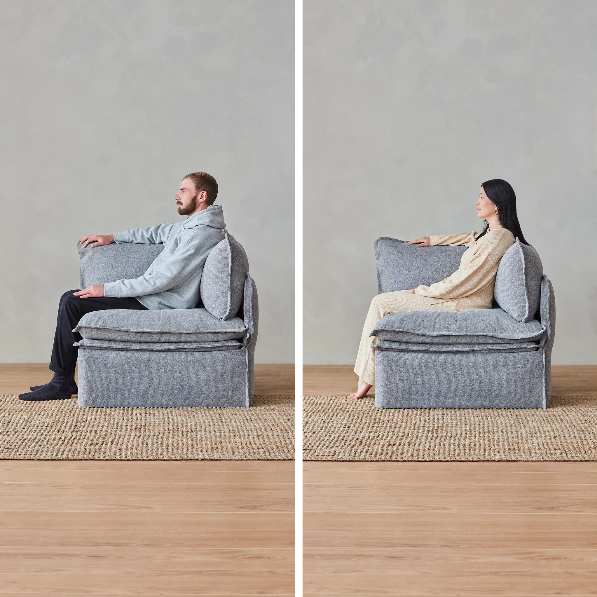 Elevate Comfort Layer for 8-Seater U-Sectional in Powder