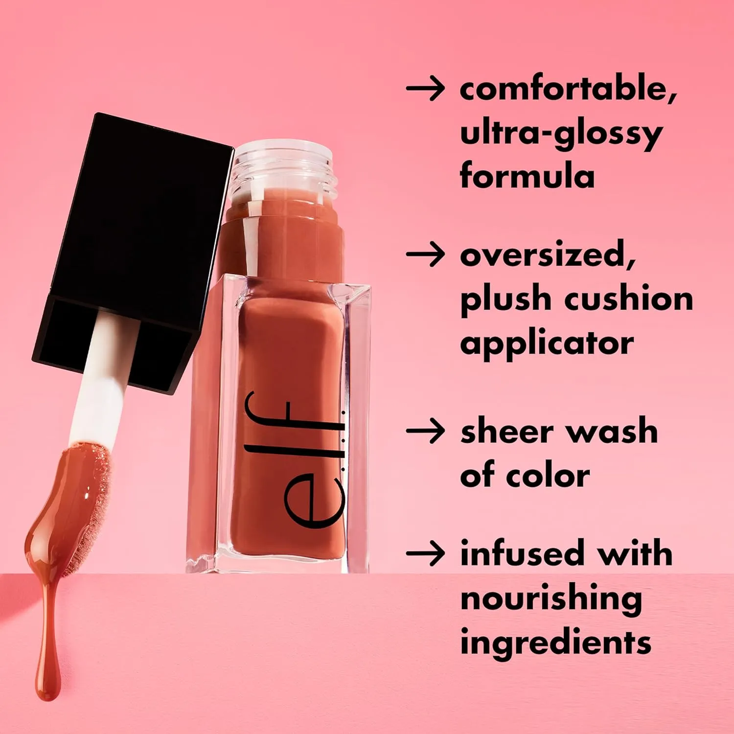 e.l.f. Glow Reviver Lip Oil, Nourishing Tinted Lip Oil For A High-shine Finish, Infused With Jojoba Oil, Vegan & Cruelty-free