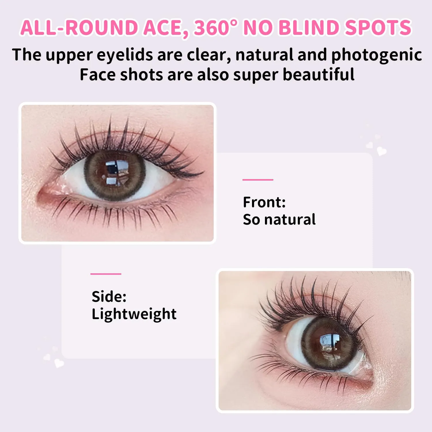 ELYZZA Idol Lash Extension Kit 10-12mm Cluster Lashes C  Curl Natural Look Eyelash Clusters With Bottom Lashes Faux Lash Clusters Extensions With Tweezers & Glue For DIY Individual Lashes at Home