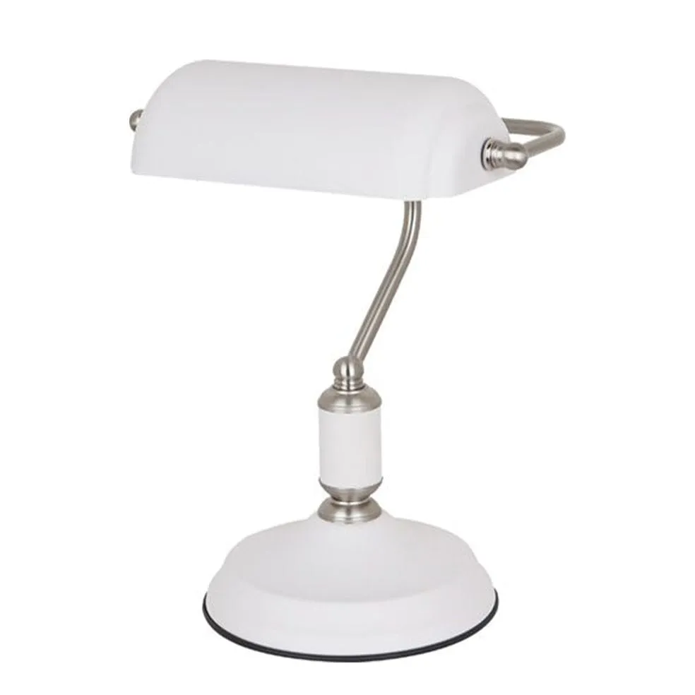 Emmero Bankers Table Lamp Grey | Green | White