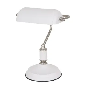 Emmero Bankers Table Lamp Grey | Green | White