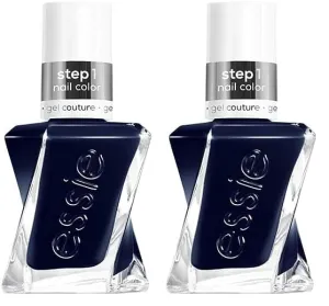 essie Gel Couture Longwear Nail Polish, Caviar Bar, Deep Navy Blue, 0.46 Ounce (Pack of 2)