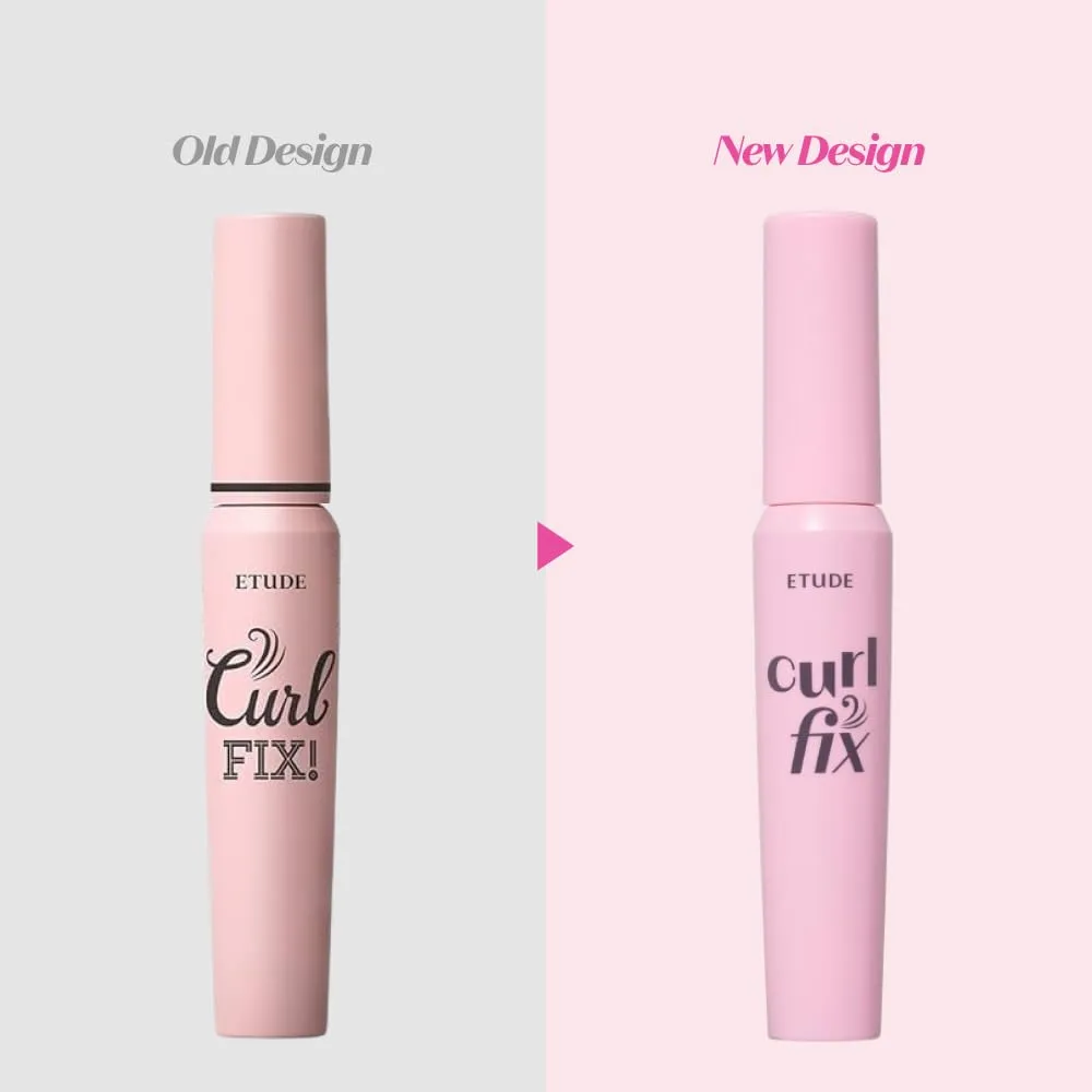 ETUDE Curl Fix Mascara #3 Grey Brown New | A curl fix mascara that keeps fine eyelashes powerfully curled up for 24 hours by ETUDE's own Curl 24H Technology