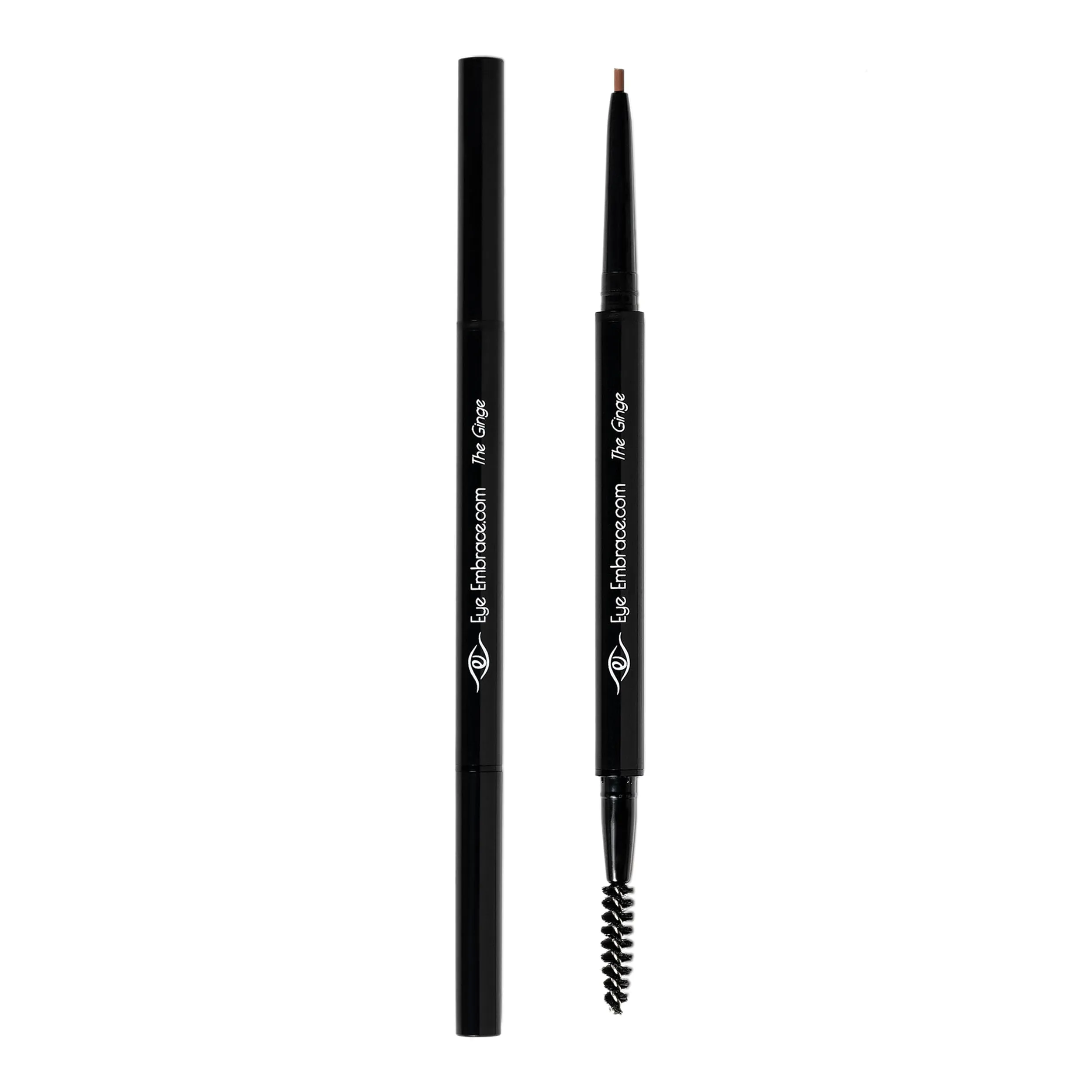 Eye Embrace Micro Tip Pen: Ultra-Fine Micro Eyebrow Pencil – Waterproof, Double-Ended Automatic Micro-Tip & Spoolie Brush, Cruelty-Free (The Ginge auburn red)