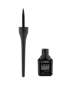 Eyeliner liquid with hard brush