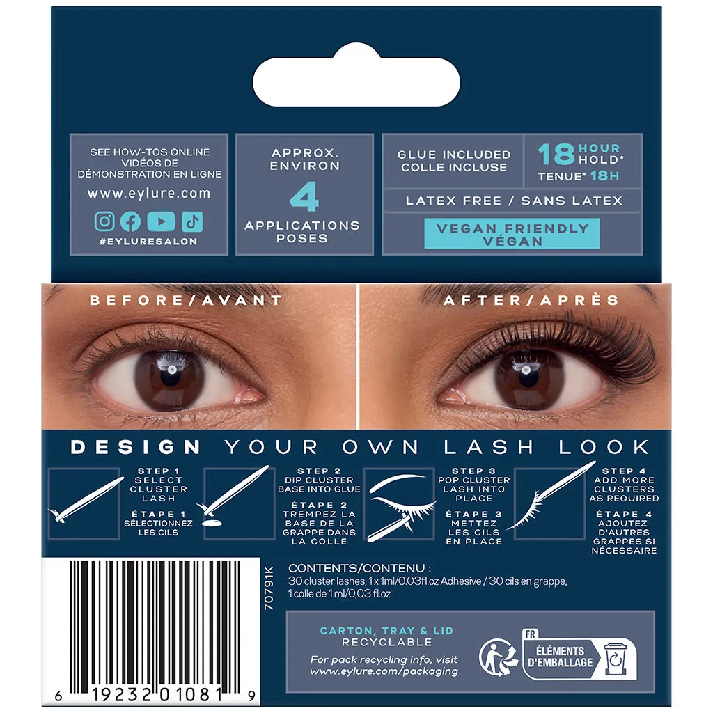 Eylure Volume & Curl Cluster Lashes - Voluminous