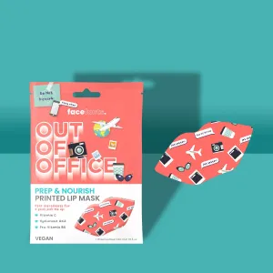 Face Facts Out Of Office Printed Lip Mask