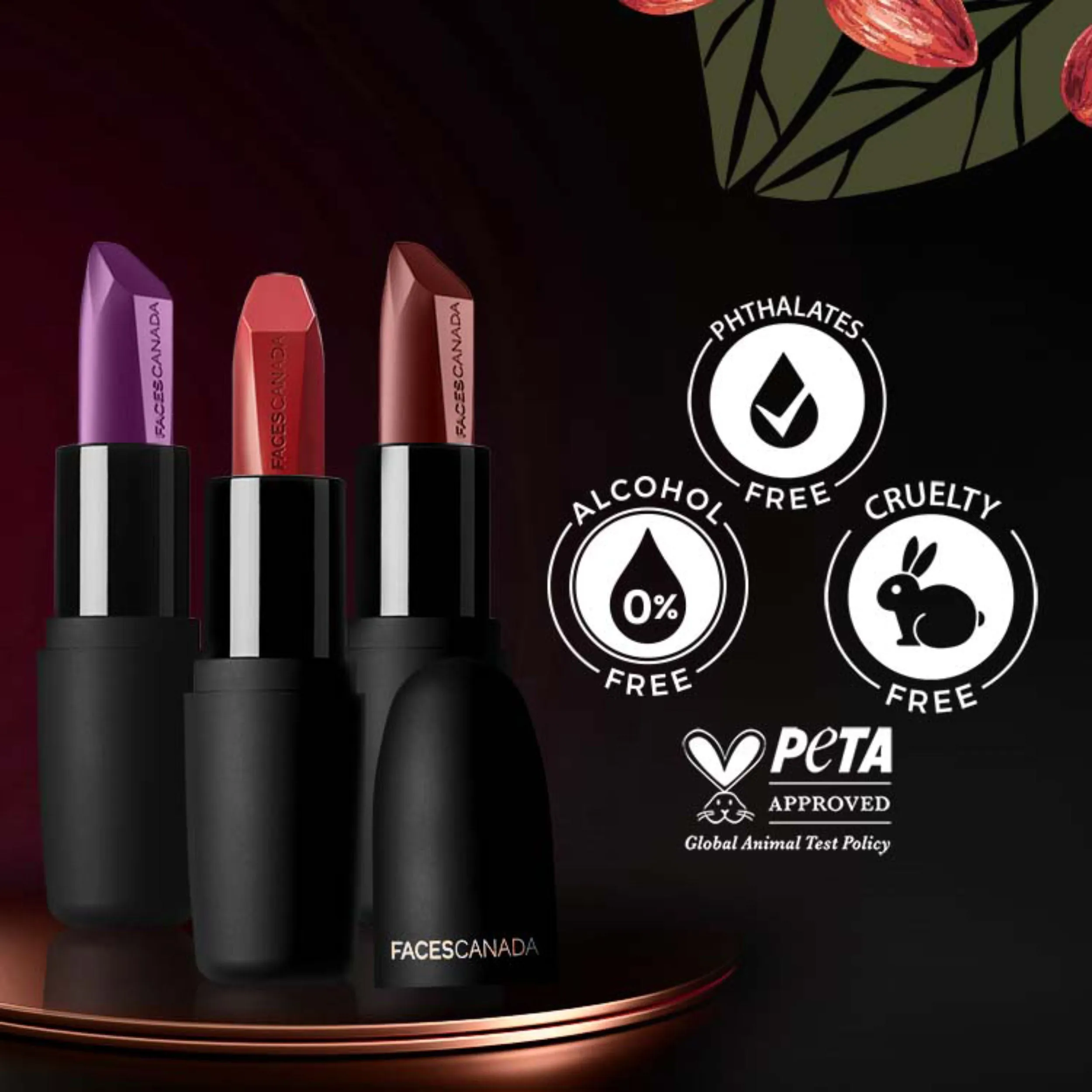 Faces Canada Weightless Matte Lipstick | Jojoba and Almond Oil enriched | Highly pigmented | Smooth One Stroke Weightless Color | Keeps Lips Moisturized | Shade - Forsake Beauty 4g