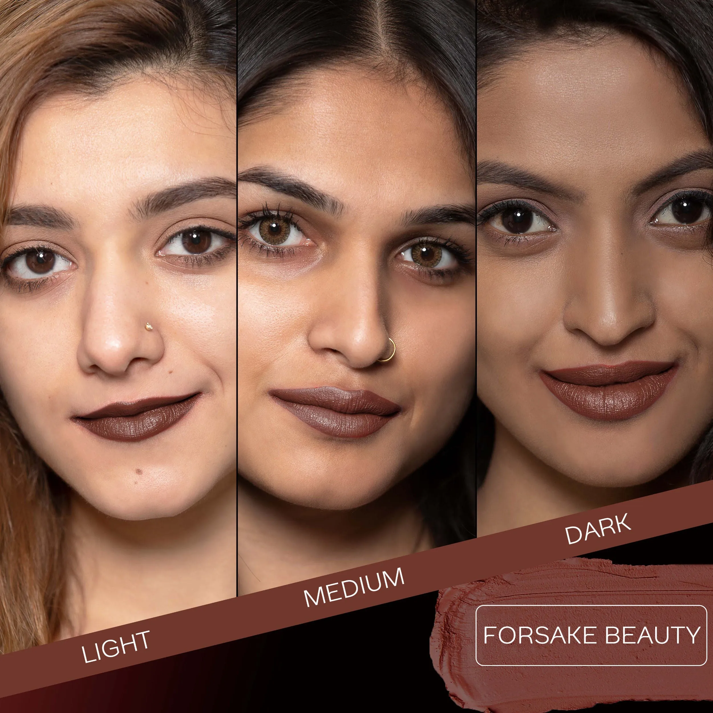 Faces Canada Weightless Matte Lipstick | Jojoba and Almond Oil enriched | Highly pigmented | Smooth One Stroke Weightless Color | Keeps Lips Moisturized | Shade - Forsake Beauty 4g