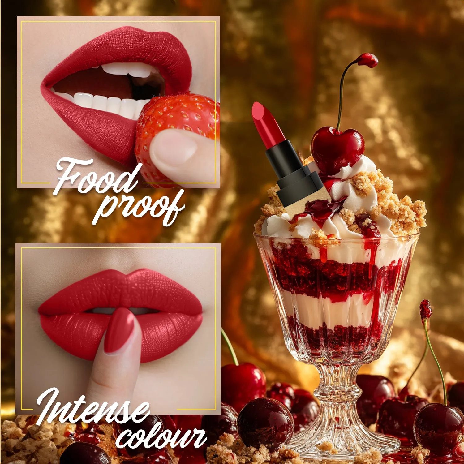 FC Comfy Matte Velvet Touch Lipstick Cherry Pie 02