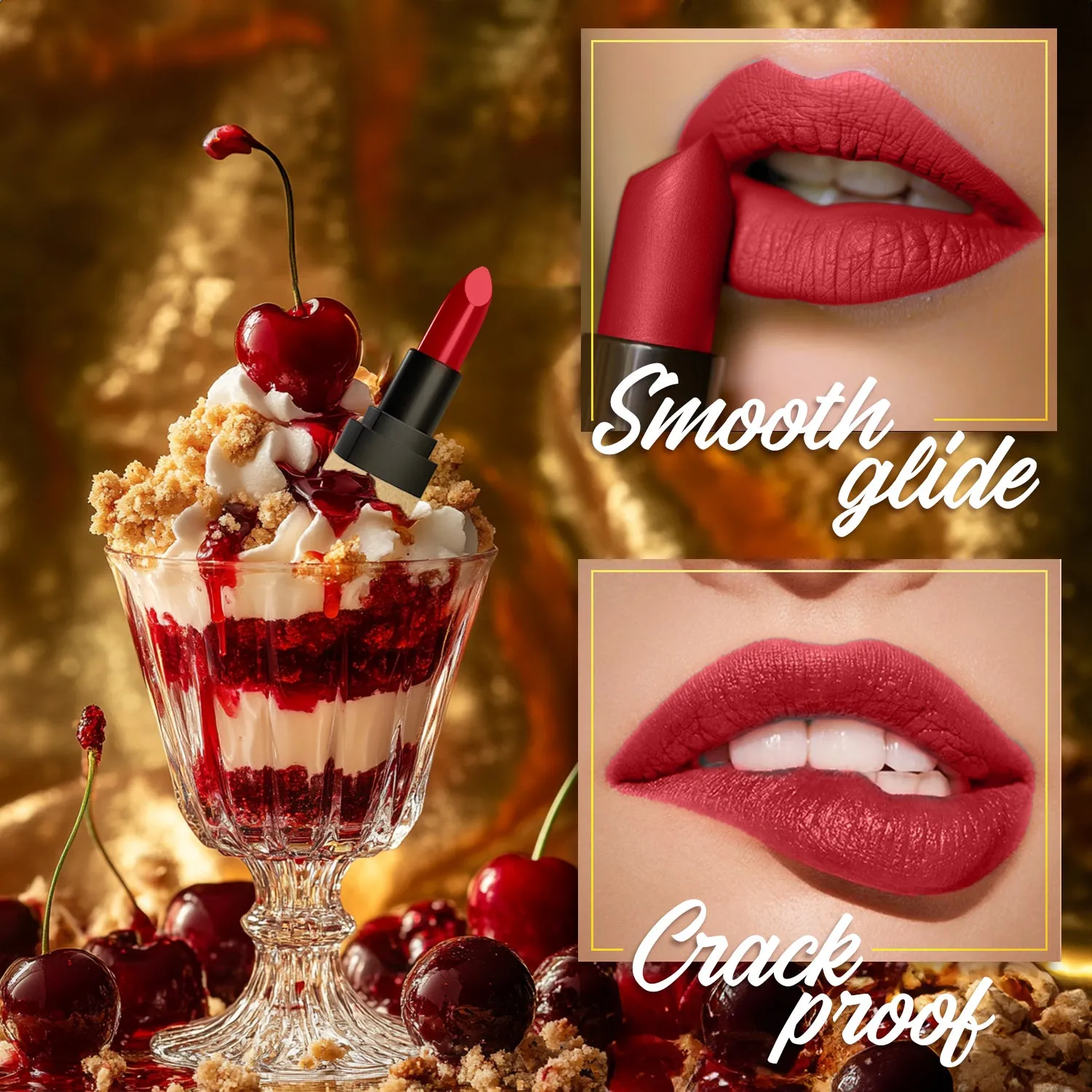 FC Comfy Matte Velvet Touch Lipstick Cherry Pie 02