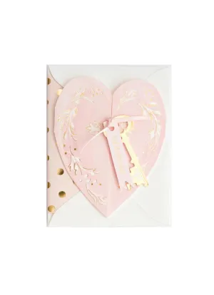 First Snow 'Key to My Heart' Wedding Card