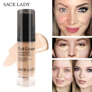 Full Cover 8 Colors Liquid Concealer Makeup 6ml Eye Dark Circles Cream Face Corrector Waterproof