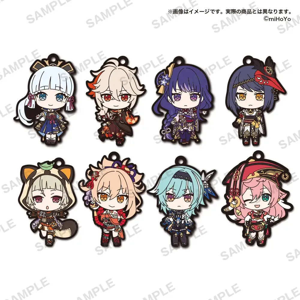 Genshin Impact - Gachapon Rubber Keychain Vol.5 (Bushiroad)