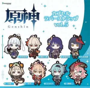 Genshin Impact - Gachapon Rubber Keychain Vol.5 (Bushiroad)