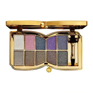 Glitter Eyeshadow Palette,10 Colors Sparkle Shimmer Eye Shadow Highly Pigmented Long Lasting Makeup Set Gold