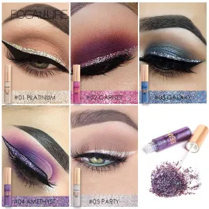 Glitter Liquid Makeup, Colored Sparkles Professional High-Quality Waterproof Eyeliner