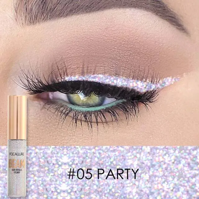 Glitter Liquid Makeup, Colored Sparkles Professional High-Quality Waterproof Eyeliner