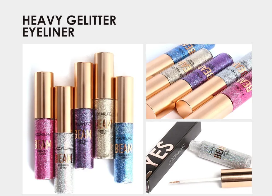 Glitter Liquid Makeup, Colored Sparkles Professional High-Quality Waterproof Eyeliner