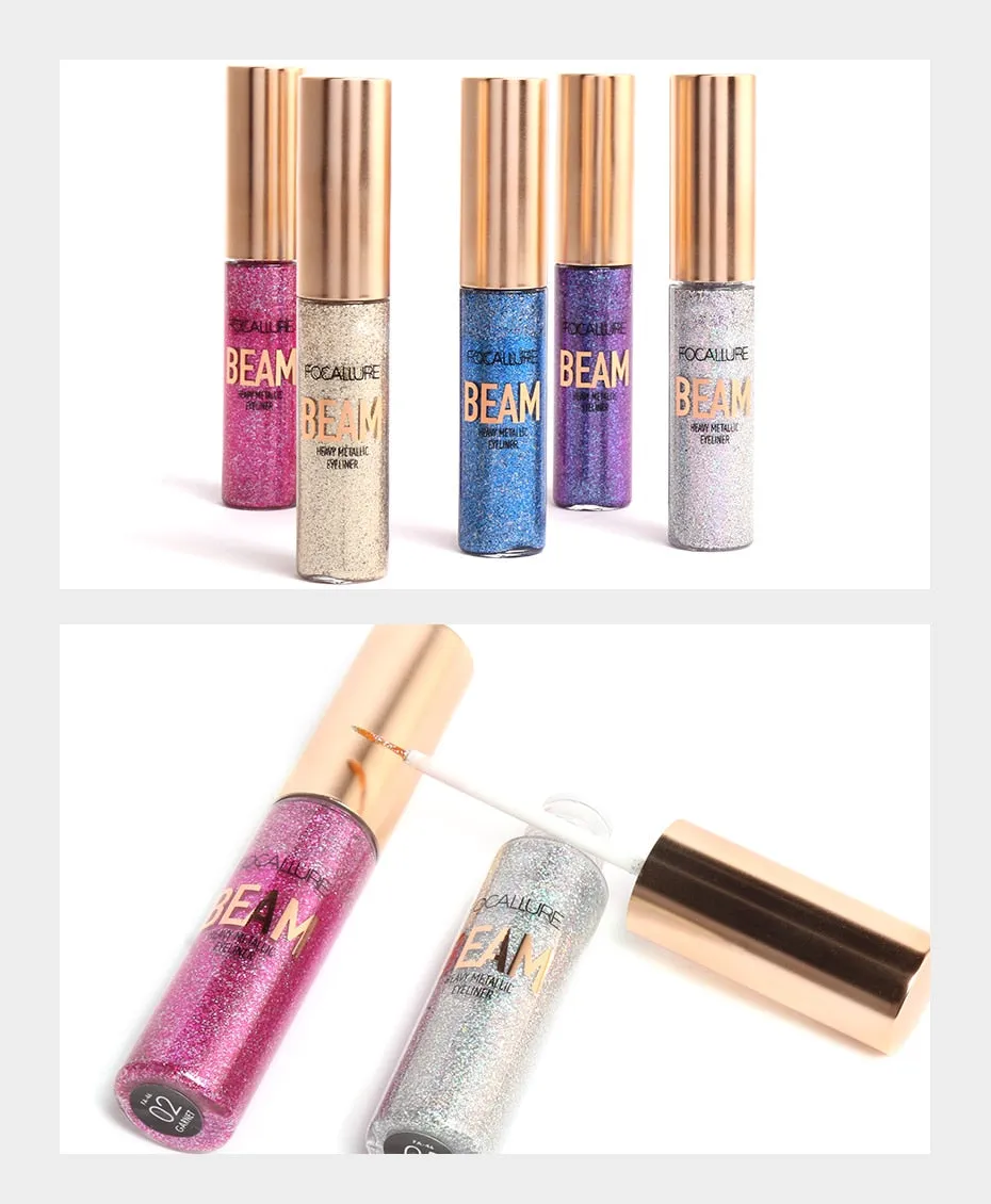 Glitter Liquid Makeup, Colored Sparkles Professional High-Quality Waterproof Eyeliner