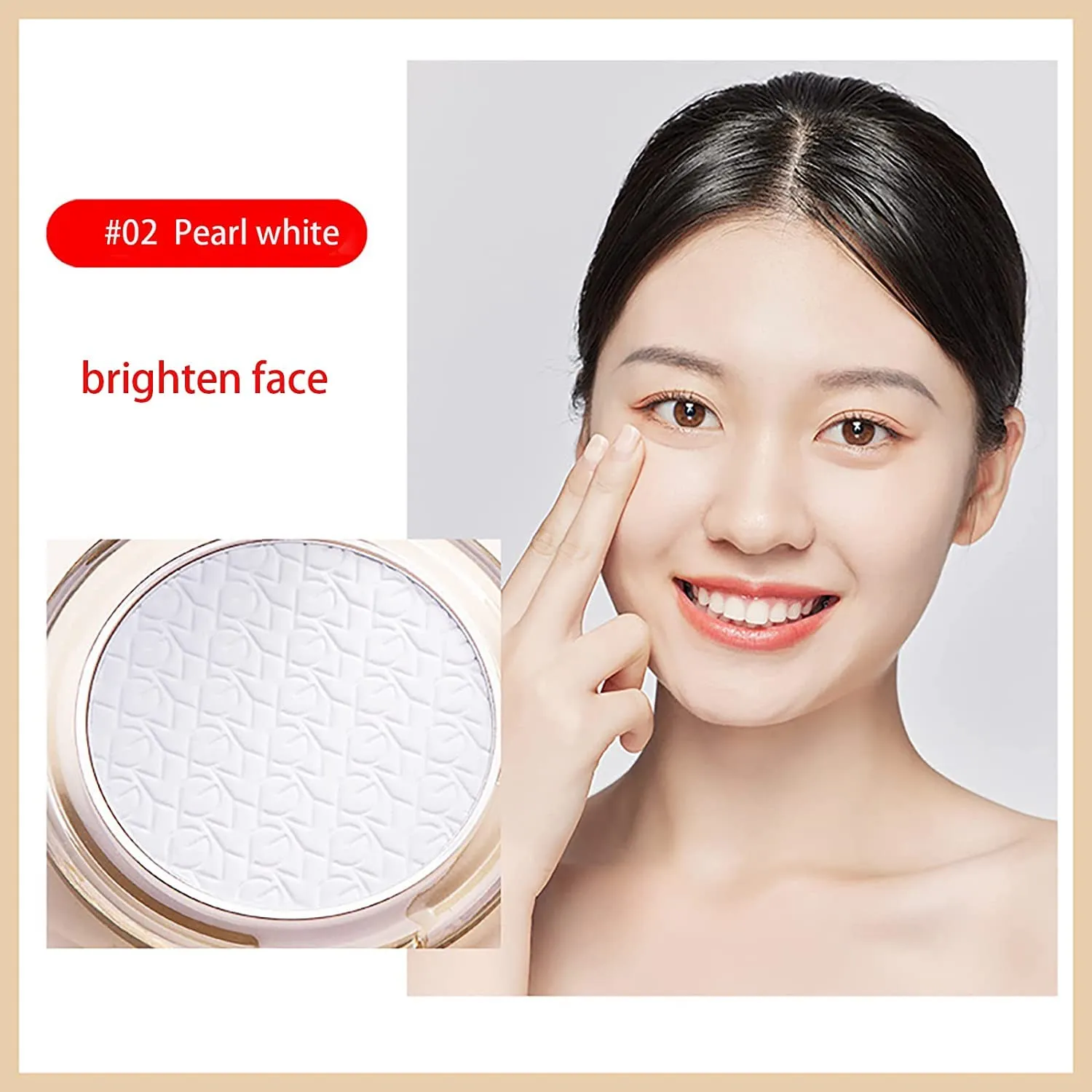 Golden Face Powder, [M] Golden Face Powder, Oil Control Face Pressed Powder Makeup Foundation Powder Matte Smooth Setting Silk Soft Mist Powder Cake Long-Lasting Waterproof (#03 Natural)
